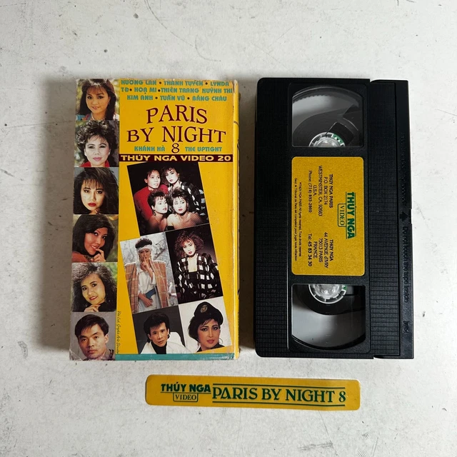 Vintage Paris By Night 8 (VHS Tape, 1989) Thuy Nga Video 20 Music Cassette