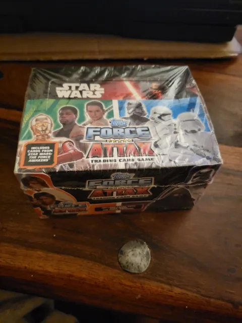 Topps UK Star Wars Force Awakens Force Attax Sealed Box