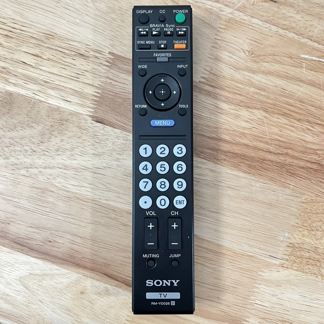 Sony RM-YD028 Bravia OEM Original TV Television Replacement Remote Control