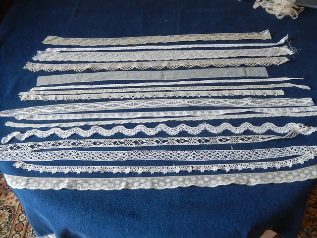 Lot De 16 Dentelles Anciennes Couture Creations