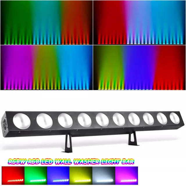 200W Wallwasher Bühnenlicht DMX Partylicht RGBW 10 LED Bühnenbeleuchtung DJ Bar