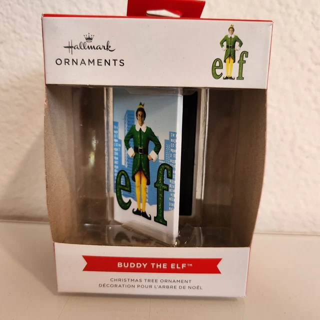 BUDDY THE ELF Hallmark VHS Ornament Red Box Christmas Brand New 7.99