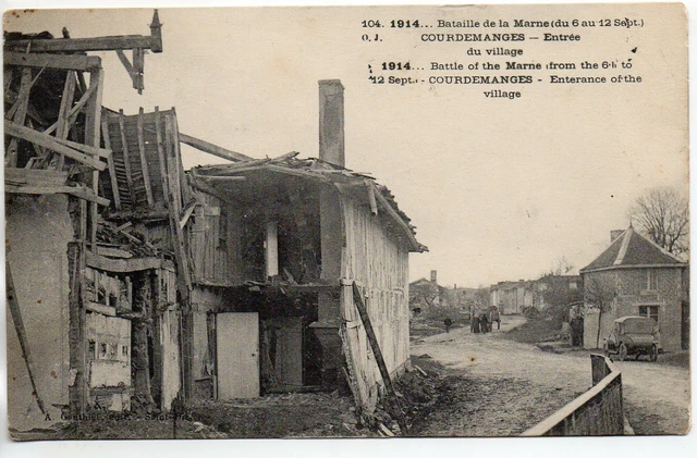 COURDEMANGES surroundings VITRY LE FRANCOIS - Marne - CPA 51 Battle of the Marne 2