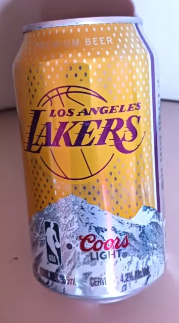 2015 Los Angeles Lakers Collector Coors Light Beer Can- Have To Empty, To Send
