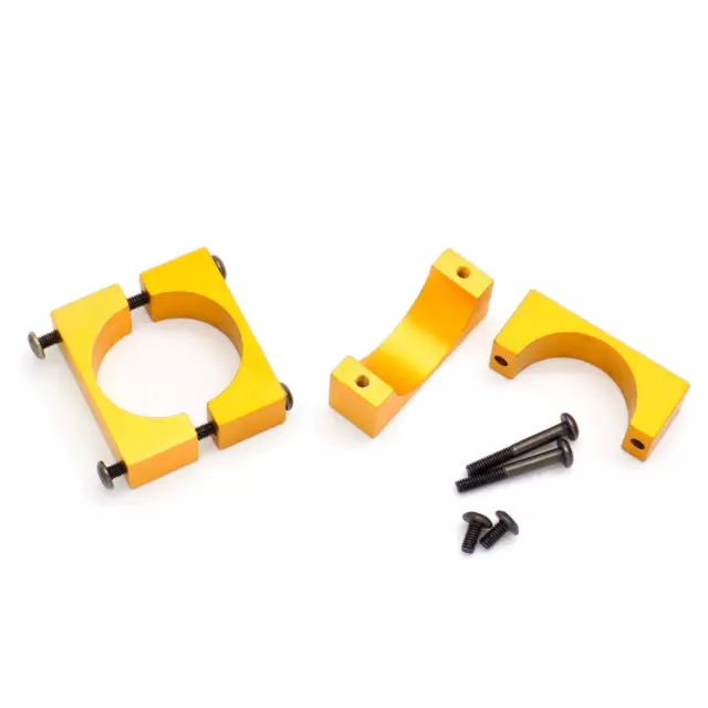 4 Sets 22mm CNC Aluminum Tube Clamp Mount (Gold Anodized)