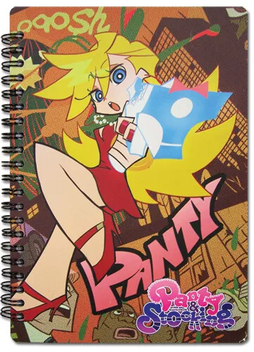 Anime Panty & Stocking Hollow Kitty Plush Keychain Charm Notebook