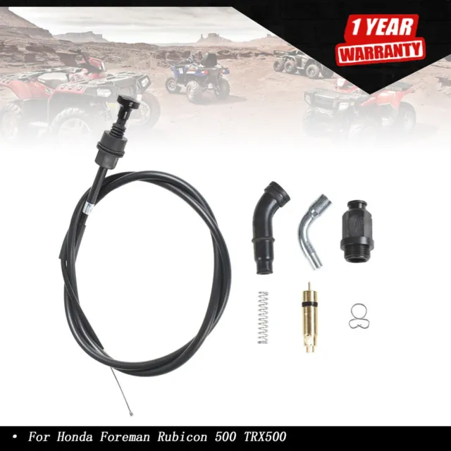 For Honda Foreman Rubicon 500 TRX500 Choke Cable & Valve Plunger Rebuild Kit US