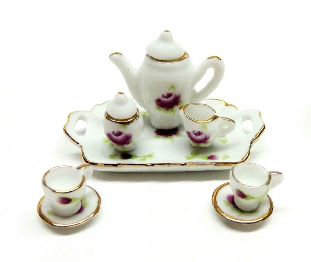 Tapis De Bain Miniature Rose Pour Maison De Poupées - Échelle 1:12 - Autocollant 6x4 Cm - 4