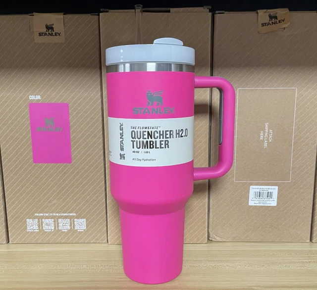 Stanley 40oz Quencher H2.0 FlowState Tumbler Hot or Cold - Camelia mugs With Box