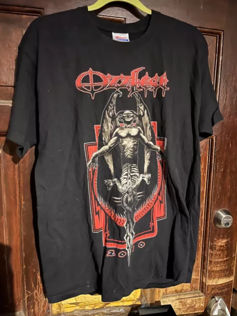 2010 OzzFest Ozzy Osbourne Tour Shirt Mens Size L Large Black T Shirt