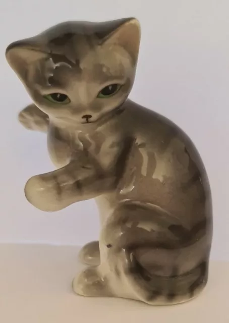 Tom Cat Miniature Vintage Porcelain Ornament Hand Painted