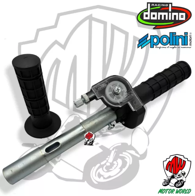 Domino Comando Gas Rapido Con Manopole + Tubo Piaggio Vespa 50 Pk