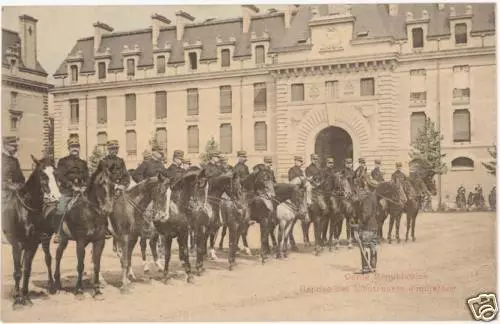 Cpa Garde Republicaine Reprise Lieutenants D'infanterie