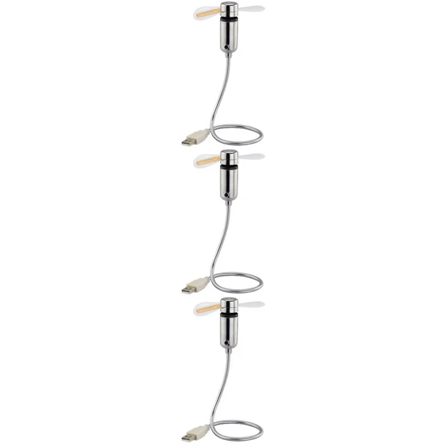 3x ventole alimentate USB per PC ventilatore d'aria portatile ventilatore da tavolo flessibile