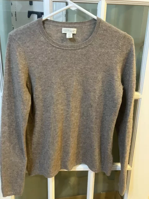 Adrienne Vittadini Cashmere Brown Sweater Sz M