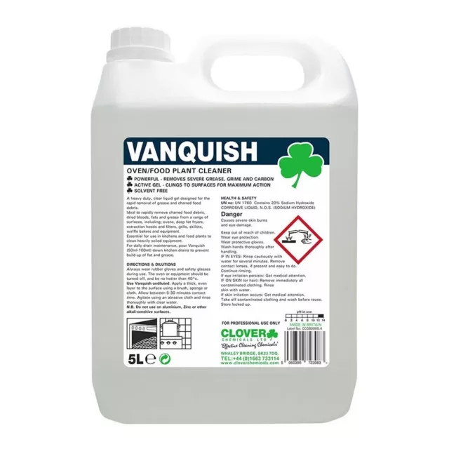 Vanquish Heavy Duty Oven Kitchen Cleaner Grease Carbon Grime Burnt Food Remover