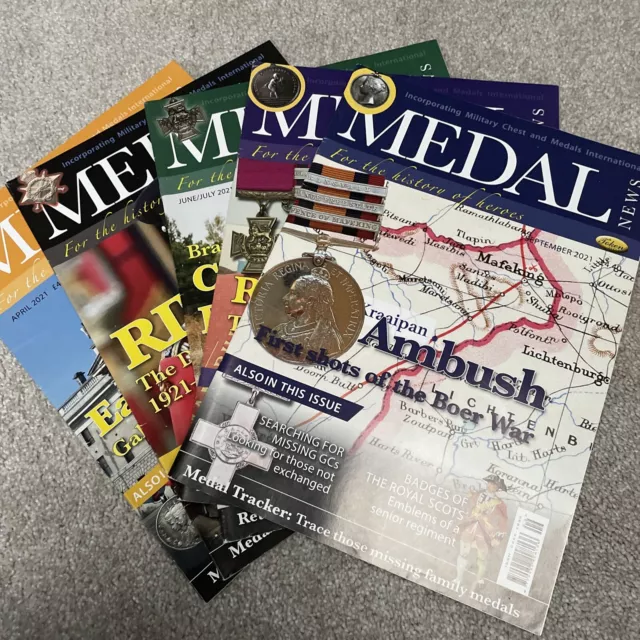 Medal Magazine Bundle X 5 Military Boer War VC WW1 Duke Of Edinburgh