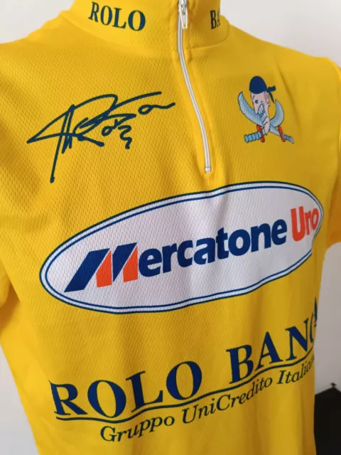 Maglia Shirt Ciclismo Vintage Mercatone Uno Pantani Rolo Banca Tg Xl 2