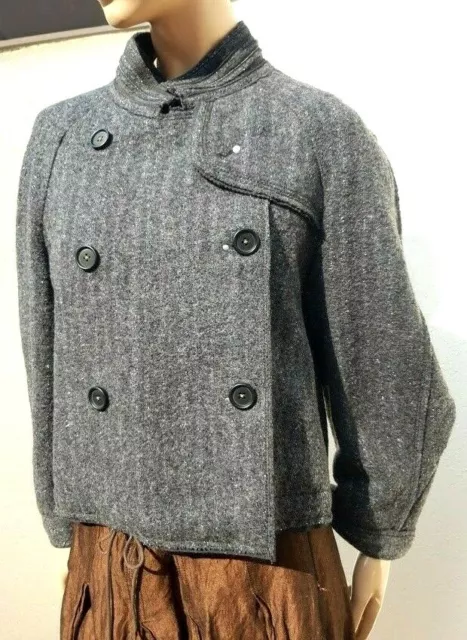 Veste Courte Caban Claire Campbell HIGH USE Grise Lurex - Taille 42, Neuve Sans étiquette