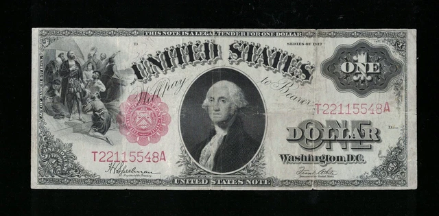 SC 1917 $1 Legal Tender Sawhorse (548A)