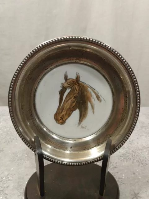 “Assault” sterling silver coaster  By Frank M Whiting Triple Crown Winner 1946