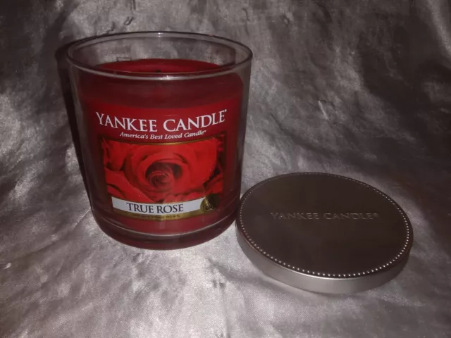 Rare Yankee Candle True Rose Floral Jar Candle Small  7.0 Oz (See Description)