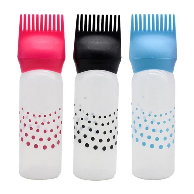 3 PIEZAS Botellas de tinte para el cabello Contenedores recargables para colorear el cabello Botellas de champú con