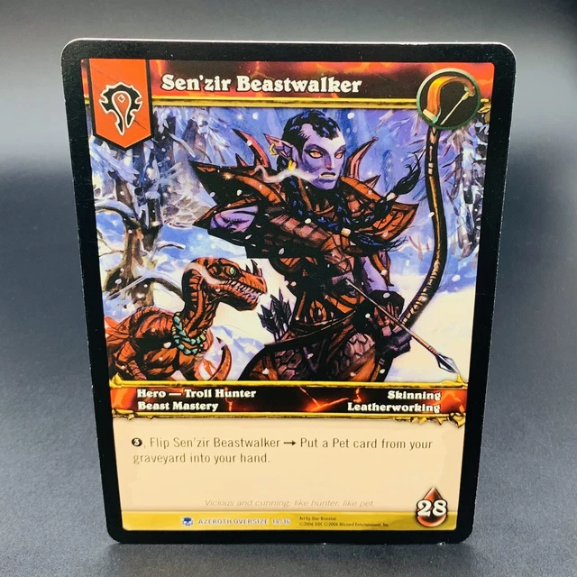 2006 World of Warcraft TCG Sen'zir Beastwalker Azeroth Oversize 14/16 #14 - Used