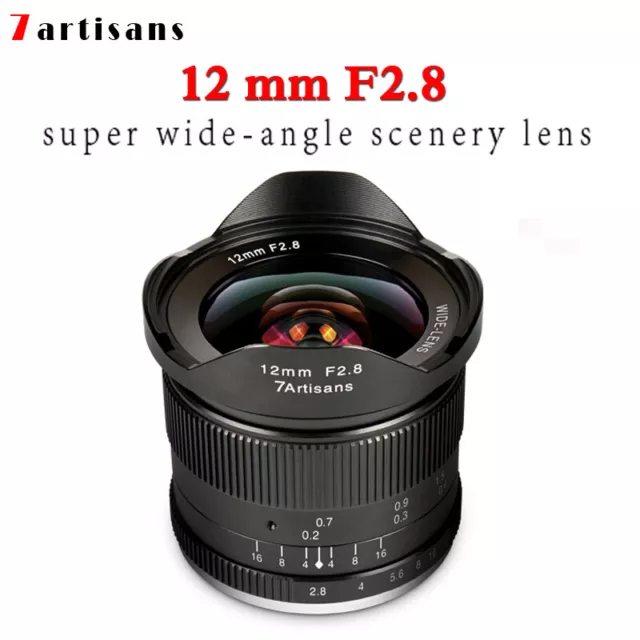 7artisans 12mm F2.8 Ultra Wide Angle Lens for Sony E-mount Mirrorless Cameras