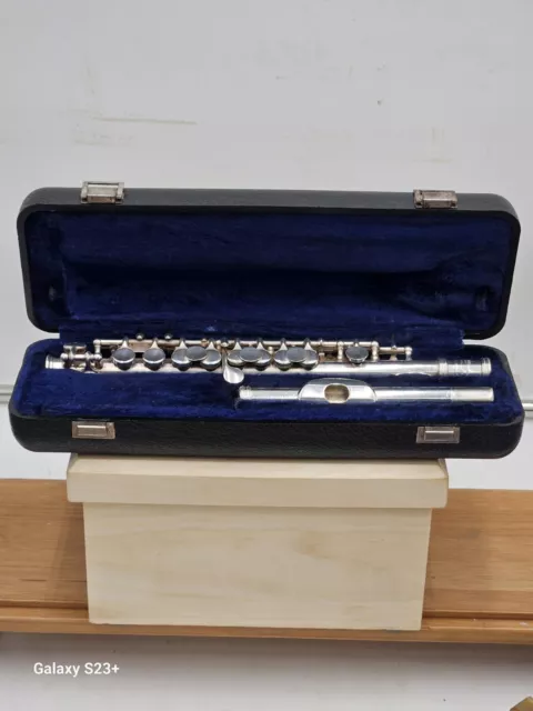 VTG KING Cleveland USA Piccolo Flute Sterling Silver Head  Case Inc.Plays Good