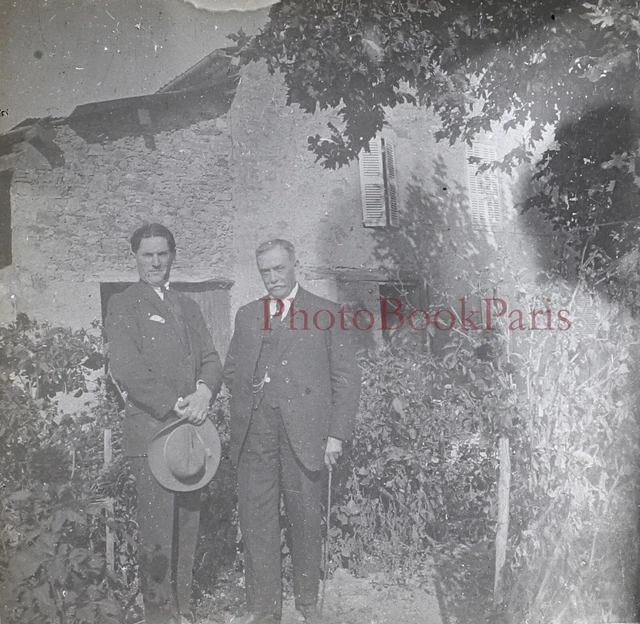 FRANCE Montfort Family c1930 Photo Stereo Glass Plate Vintage P30L1n5