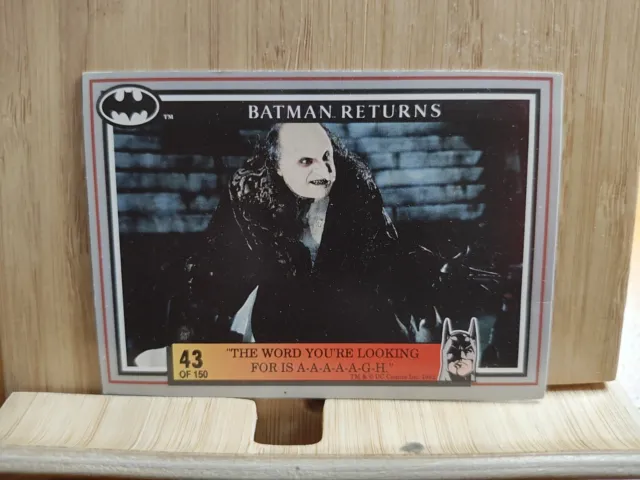 Batman Returns🏆1992  DC COMICS #43 Trading Card 🏆 FREE POST