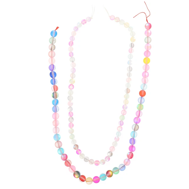 2 cordes bijoux en cristal perles en verre Bracelets artisanat Perles 3