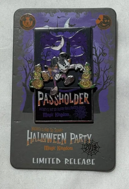 Disney Pin MNSSHP 2019 Passholder Pin Mickey's Not So Scary Halloween Party