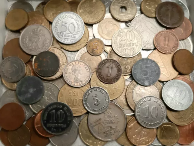 Münzen Sammlung Aus Aller Welt Mit Deutsches Reich Nachlass Lot Konvolut