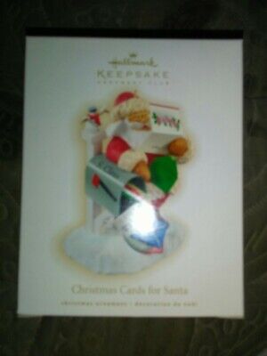 🎅🏻2009 Hallmark Keepsake Ornament ”Christmas Cards For Santa” Brand New In Box