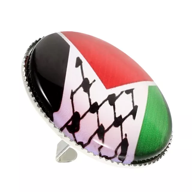 Palestine Flag Flag Brooch Metal Brooch Pin Men Lapel Pin for Hat Suit