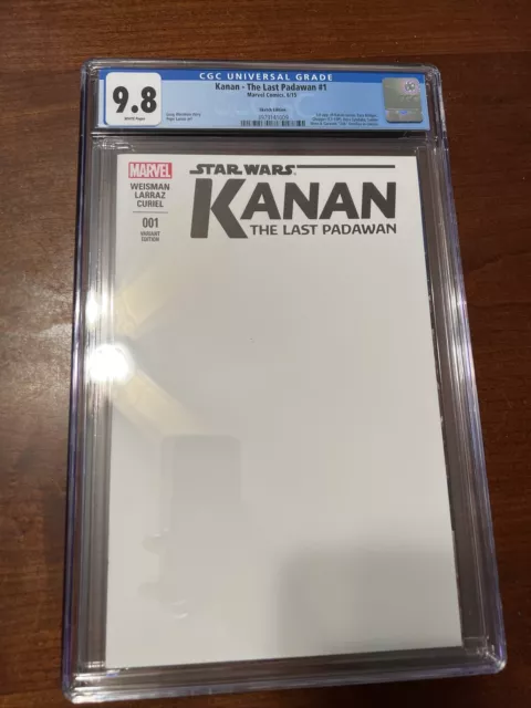 Star Wars Kanan The Last Padawan 1 Cgc 9.8 Sketch Variant (2015)