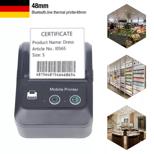 Tragbare Thermodrucker Belegschein Bluetooth Mobildruckgerät PT-280 Belegdrucker