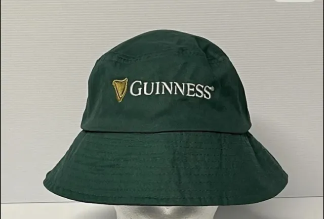 Guinness Beer Bucket Hat Irish St Patrick’s Day Green Adult One Size Cotton