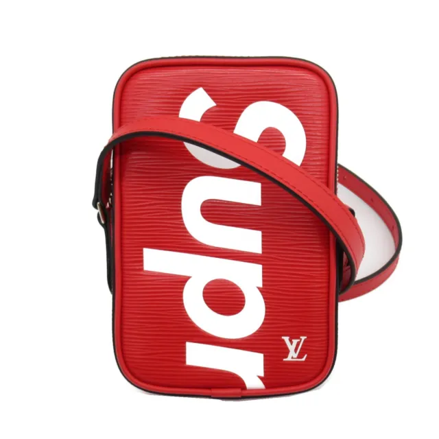 LOUIS VUITTON x Supreme Epi Bum bag Body Bag Red M53418 LV Auth knn057