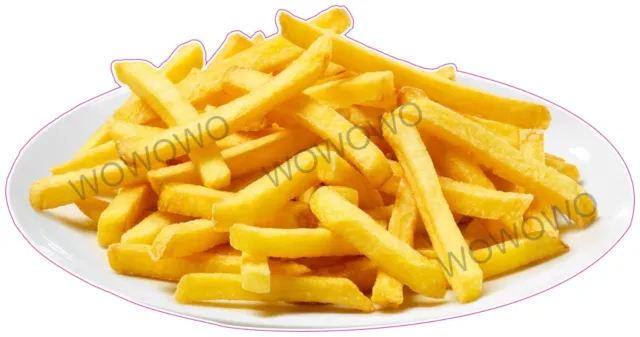 Catering van unit sticker French Fries trailer decal hot food mobile chips 5