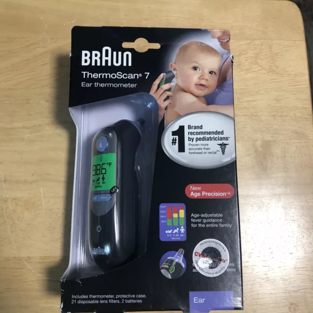 Braun ThermoScan 7 IRT6520 Baby Adult Professional Digital Ear Thermometer Black