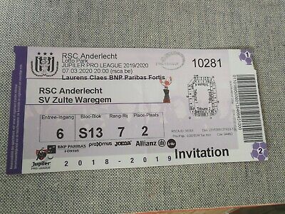 programma ZULTE WAREGEM ANDERLECHT RSCA 10/04/2016 play-offs ESSEVEE 