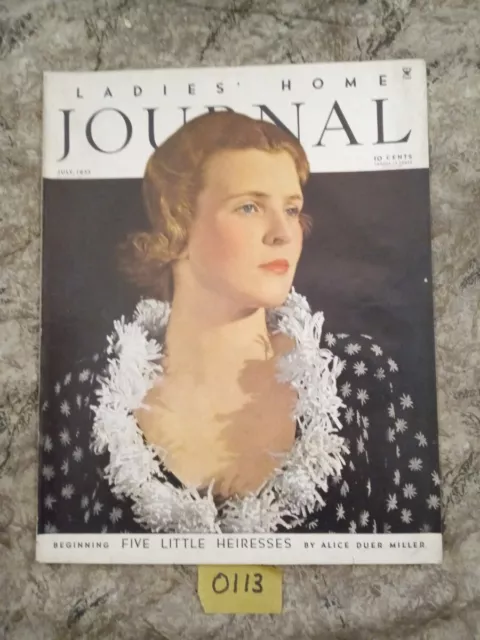 Ladies Home Journal Magazine / July 1935 / No Label / Cool In Dimity & Voile