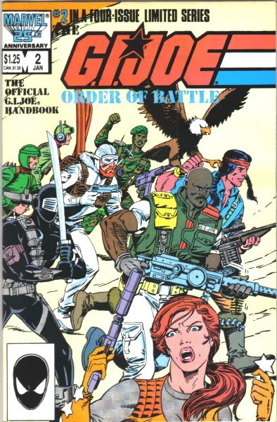 The G.I. Joe Order of Battle Comic Book #2 Marvel Comics 1987 VERY HIGH GRADE