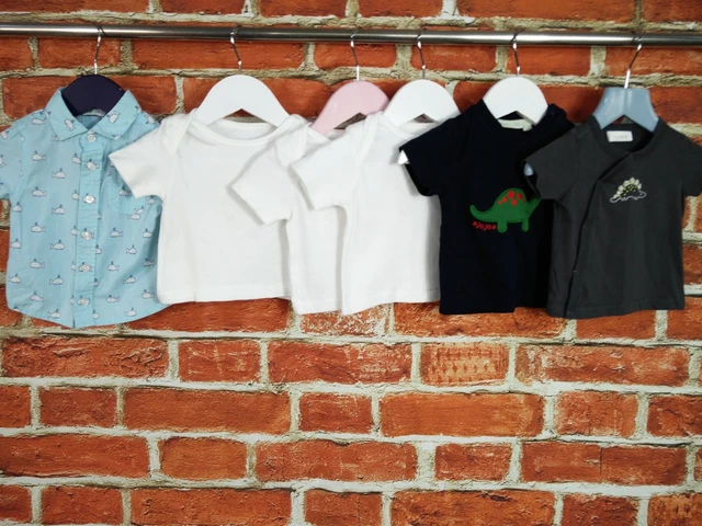 Camicia Bundle Bambino Età 3-6 Mesi Next John Lewis Top T-Shirt Set Estivo 68Cm