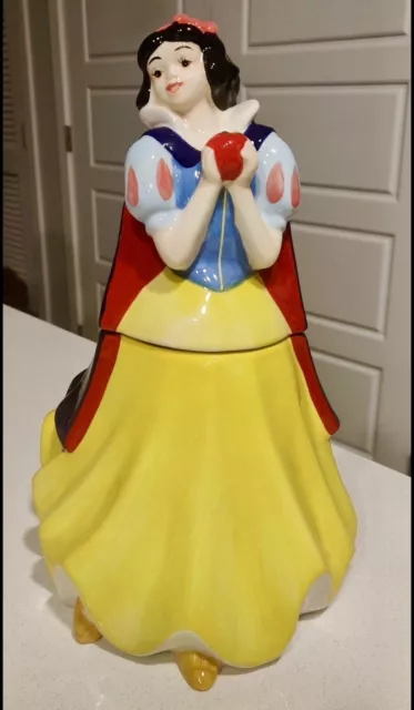 BEAUTIFUL! Disney Snow White Cookie Jar LARGE 13” NEW