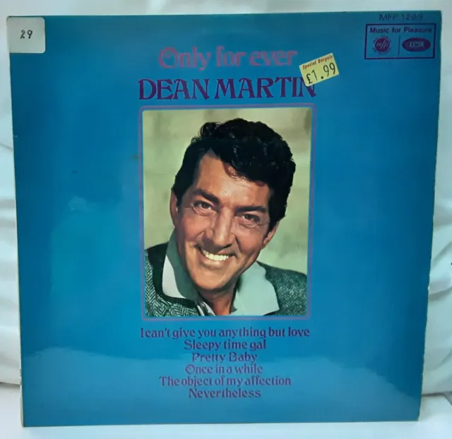Dean Martin - Only For Ever, LP Vinyl UK MFP 1299 (1969)