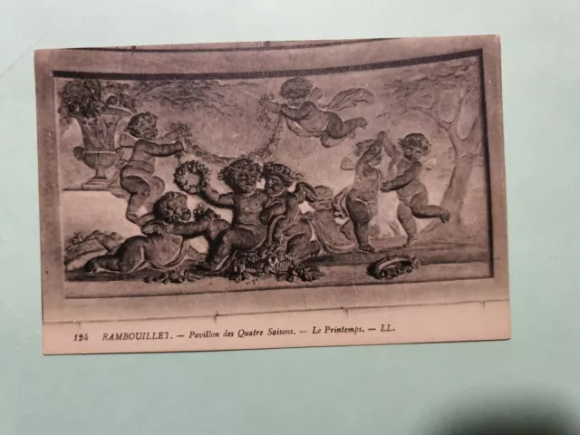 carte postale ancienne des Yvelines Rambouillet des 4 Saisons Le Printemps